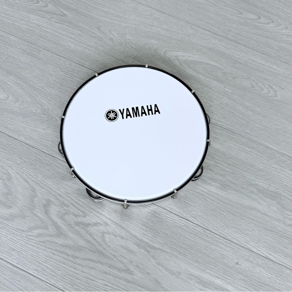 White Tambourine Double Metal